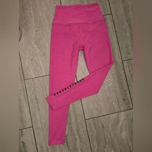 SOLD Beyond Yoga Bright Pink Space-dye Orangetheory Leggings, Small, High-rise